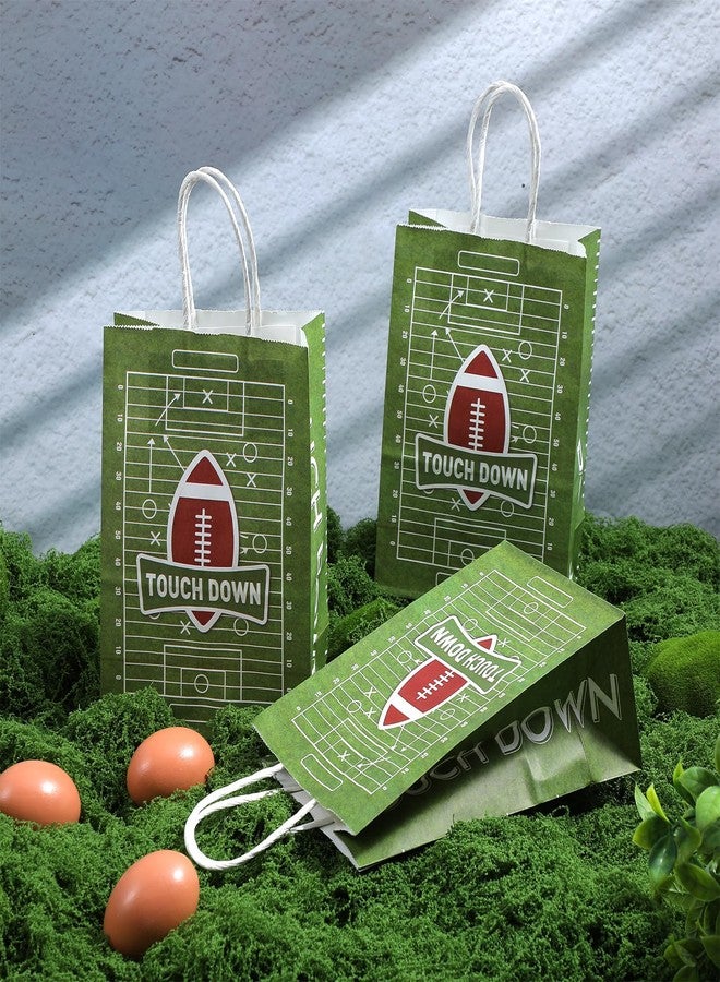 JOUTYFOR 30 Pcs Football Gift Bags with Handles Baseball Print Goodie Treat Bag for Snack Candy Paper Gifts Packaging Present Wrap Tote Bags for Sports Birthday Baby Shower Decorations 8.3 x 5.9 x 3.1 inch - Image 5